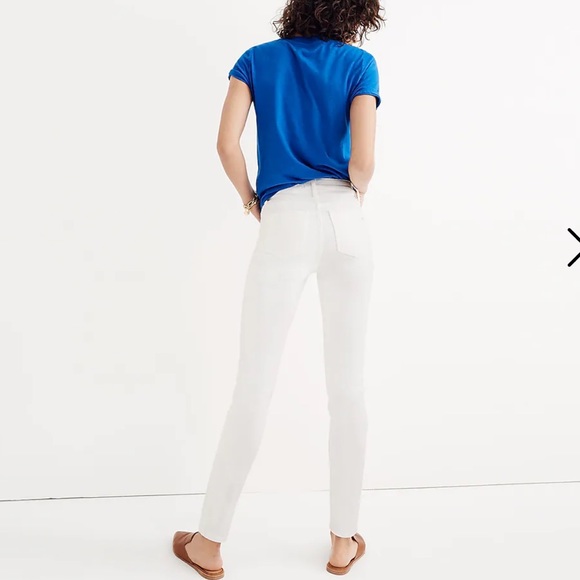 EUC Madewell 9" High-Rise Skinny Jeans in Pure White, size 26 - Picture 3 of 14